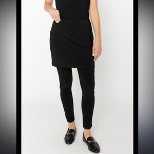 Sz 8⭐️🇨🇦NWT Frank Lyman 1 Piece Black Skirted Legging